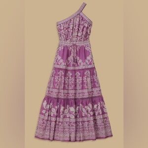 Farm Rio Sweet lilac garden maxi dress